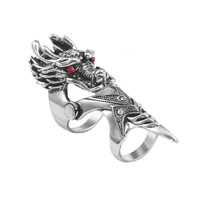 

Vintage Dragon Animal Ring For Men And Women Gothic Joints Flexible Hip Hop Party Punk Jewelry Gift Anillos Bague