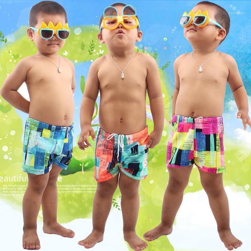 

NEW 2020 Kids 2-12T Cute Boy Swimwear Waist tied Children Swimsuit Beachwear Teenage Swimming Trunk Toddler Bathing Suits1