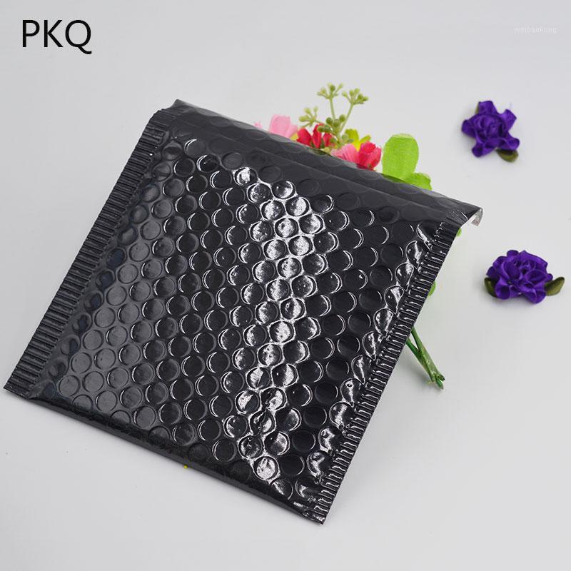 

50pcs 15*13cm Inner Size 13*12cm Black Poly Bubble Mailer Padded Envelope Thick Padded Shipping Courier Bag Small Postal Bag1