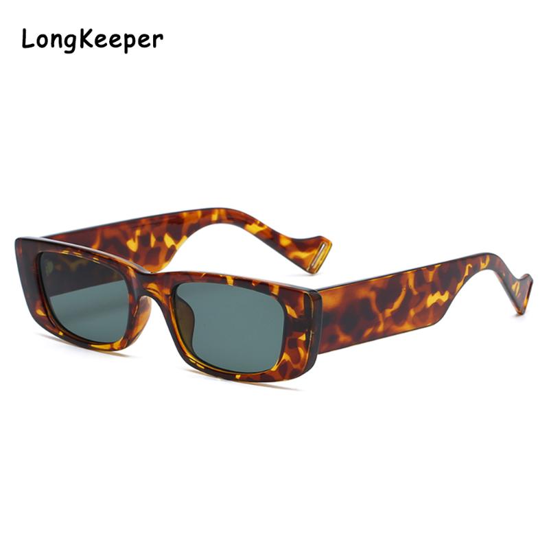 

Sunglasses 2021 Brand Square Women Vintage Cat Eye Glasses For Men Female Leopard Fashion Travel Shades Gafas De Sol