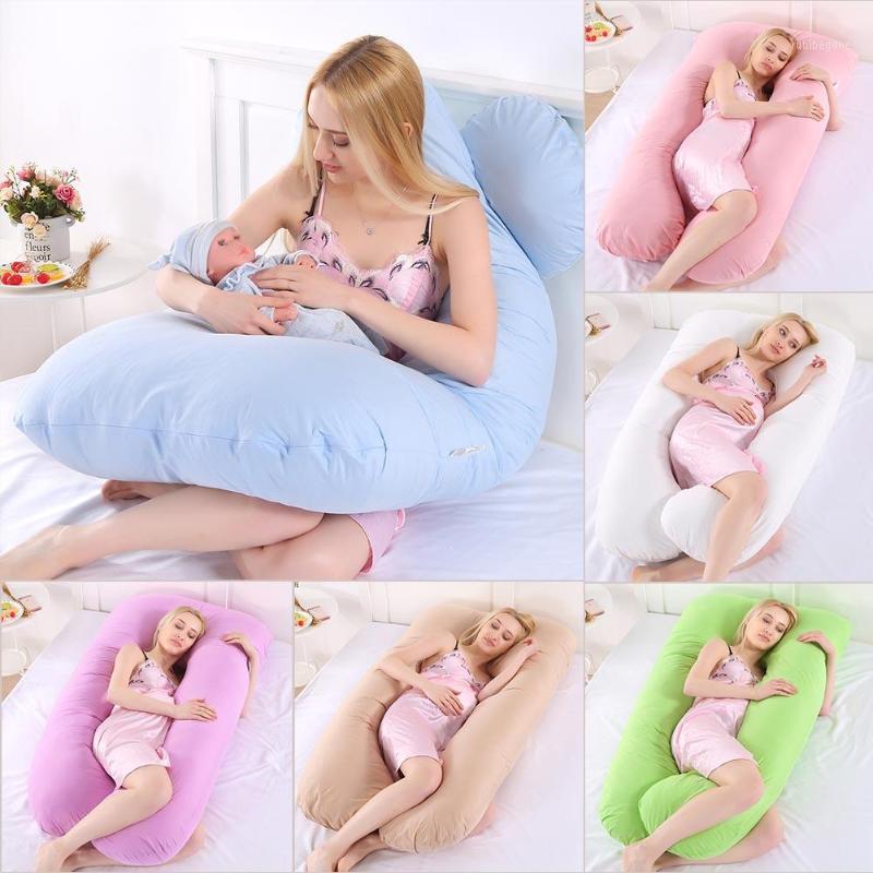 

Sleeping Support Pillow For Pregnant Women Body Pure Cotton Pillowcase U Shape Maternity Pillow Protector Side Sleeper1
