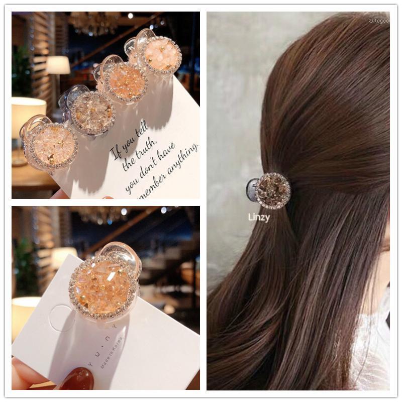

Hair Clips & Barrettes Ins Luxury Hairpins For Women Girls Shining Crystal Mini Claw Princess Style Rhinestone Access1