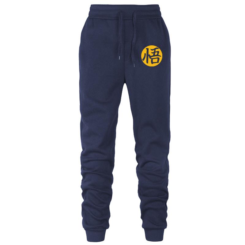 

2020 spring and autumn men' sports Goku running pants jogging training stretch feet sports pants gym fitness jogging -3X, White-yellow