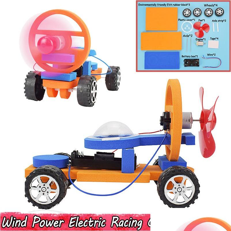 

Wind Power Electric Racing Car Experiment Science Toys For Kids Diy Assembling Educational Car Model Kits Toys G sqcgLj toys2010