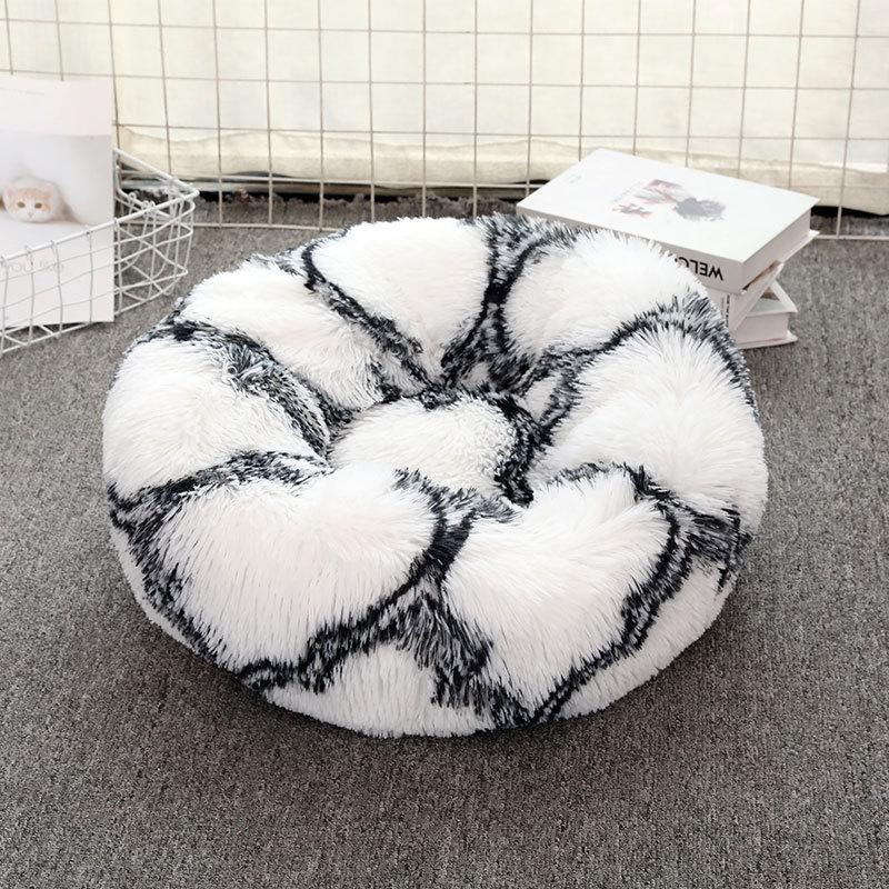 

Drop Shipping Colorful Long Plush Dog Cat Beds Pet Sleeping Bed Pet Kennel Soft Fluffy Comfortable for House1