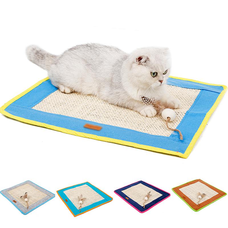 

Sisal Cat Scratcher Board Scratching Post Mat Toy Soft Bed Mat Care Pet Toys Scratching Protecting Furniture Post Toys