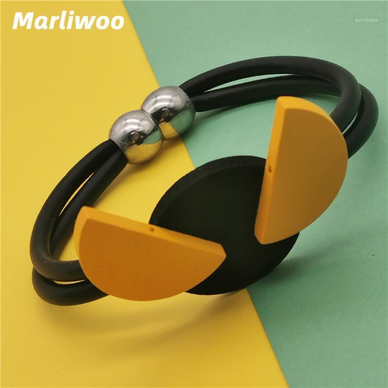 

Marliwoo New Demon Eye Designer Bracelets For Women Wood Jewelry Strange Charm Bracelet Gothic Fashion Accessories For Party1