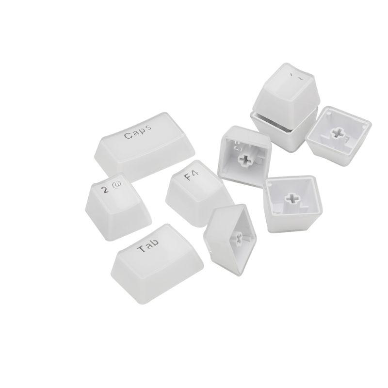 

104 Keys Layout Low Profile Keycaps Set for Mechanical Keyboard Backlit Crystal Edge Design Cherry MX With Key Caps Puller