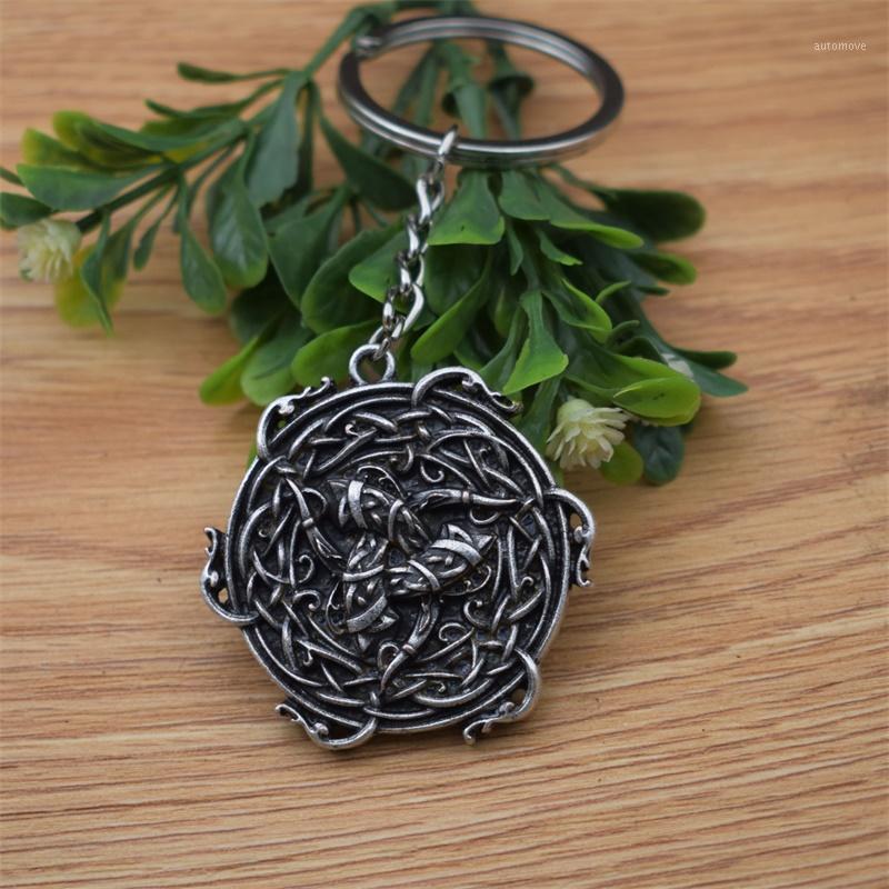 

12pcs Nordic Vikings Rune Pendant Keychain Norse Valknut Jewelry Gift for Women Men1