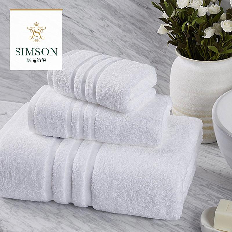 

New Arrival hotel thickened bath towel 100% cotton bath towel does not lint strong water absorption 150x80cm 750g, White