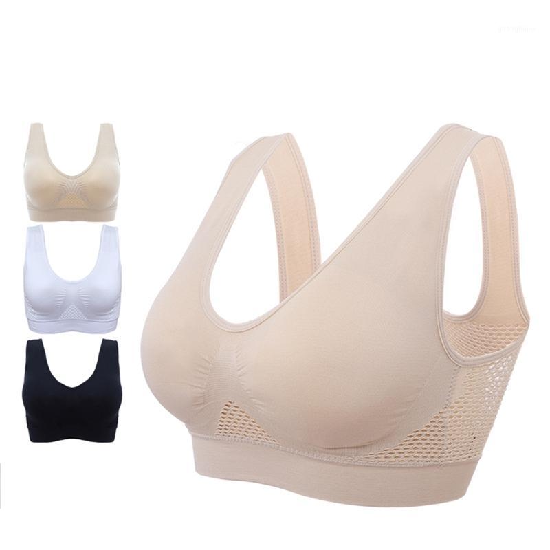 

Women Comfort Bra Mesh Hollow Out Breathable Yoga Push-Up Bra Vest Shockproof Sports Support Fitness Bras Sportswear1