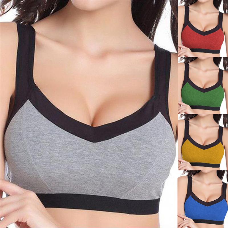 

Sports Bras Crop Bralette Top Fitness Gym Running Sportswear Women' Underwear Push Up Brassiere Plus Size Yoga Bra, Yellow