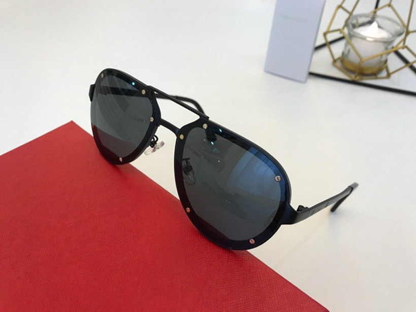 

High Quality design sunglasses 6812 simple square frameless crystal cutting frame popular outdoor summer protection uv400, White;black
