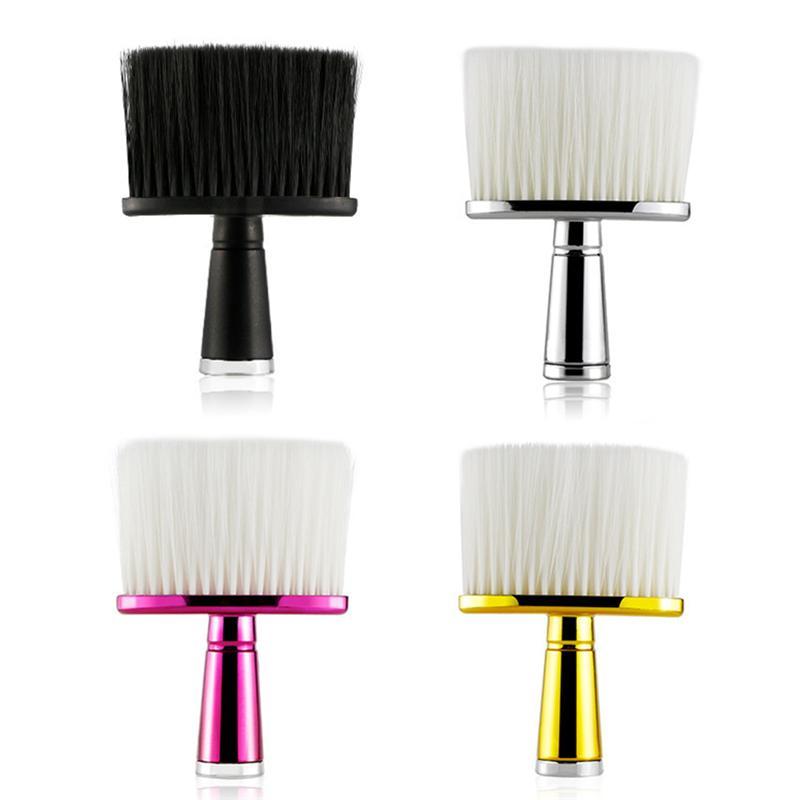 

Handle Hair Cutting Brush Neck Hair Sweep Brush Hairdressing Face Duster Portable Cut for Home Salon Barber
