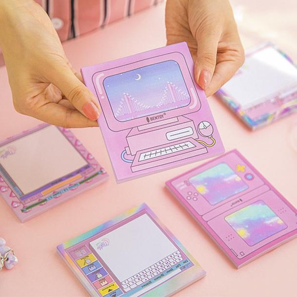 

Heart Sticky WmtDYl Times Memo Gift Vintage Petsyard Bookmark Machine Modeling Pink Creative N Notes Memo Notepad Game Pad Girl Compute Frog