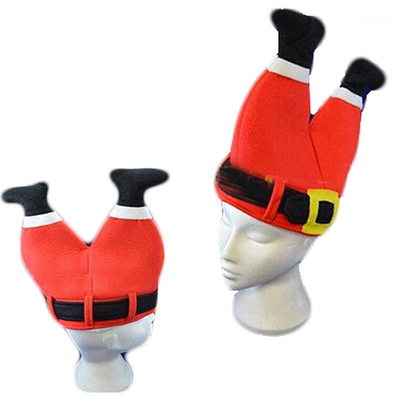 

Christmas Funny Hat Home Party Favor Supplies Funny Red Santa Claus Pants Hats For Adult Children Decoration New Year's Gifts1