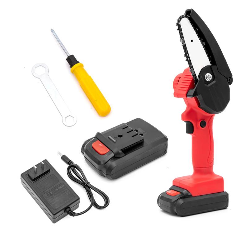 

Rechargeable Cordless Mini Electric Chain Saw Woodworking Saw One-Handed Electric Garden Logging BV789