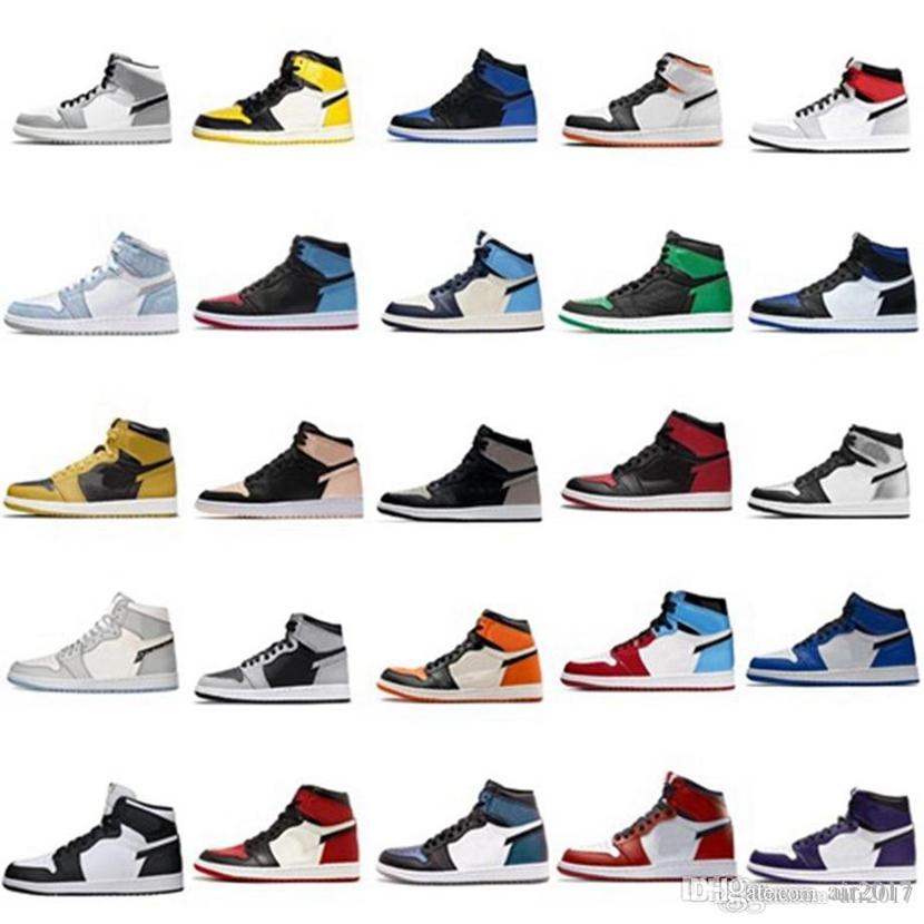 

Jumpman Fitness men Basketball Shoes mens women 1 Bred University Blue 1s Pollen Hyper Royal Military Red Flint sports sneakers size us5.5-us12
