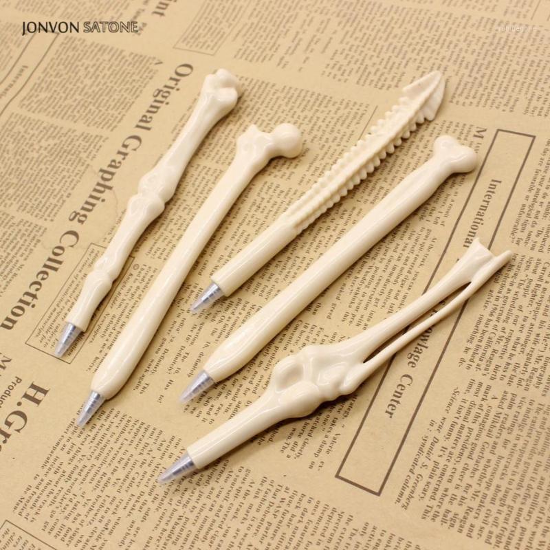 

Jonvon Satone 100 Pcs Wholesale Bone Pen Ball Pens Monster Toy Ballpoint Pen Stationery School Supplies Office Accessories Stylo1, 20pcs each style