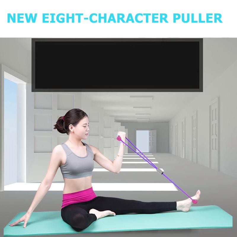 

Hot Sale Chest Expander Rope Wear-resistant 8 Word Sports Yoga Fitness Rope Workout Resistance Bands Chest Muscle Developer