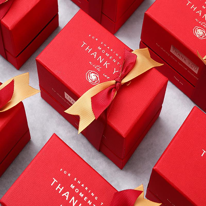 

10PCS New Solid Color Gift Box Candy Packaging Box Large Candy Wedding Creative Hand Gift Wedding Party Supplies LD660