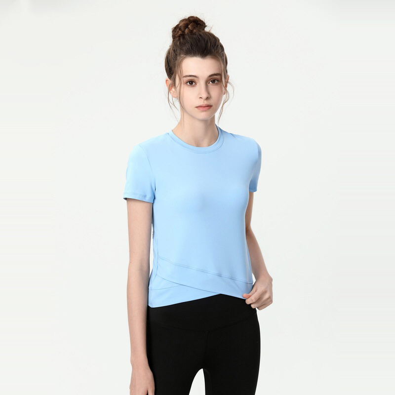 

spring summer women tee yoga lulu tshirt t-shirt short sleeve shirts womens slim tee sportwear pullvoer crewneck tees clothing lu, I need look other poroduct