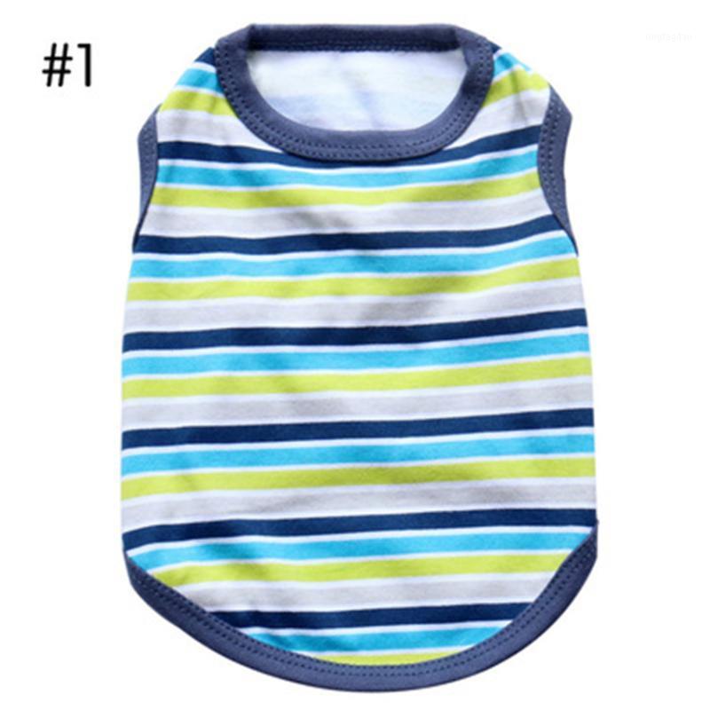

Pet Zebra strip Spring Summer Pet Dog Clothes Small Dog Chihuahua Pug Clothing Puppy Vest Easter1