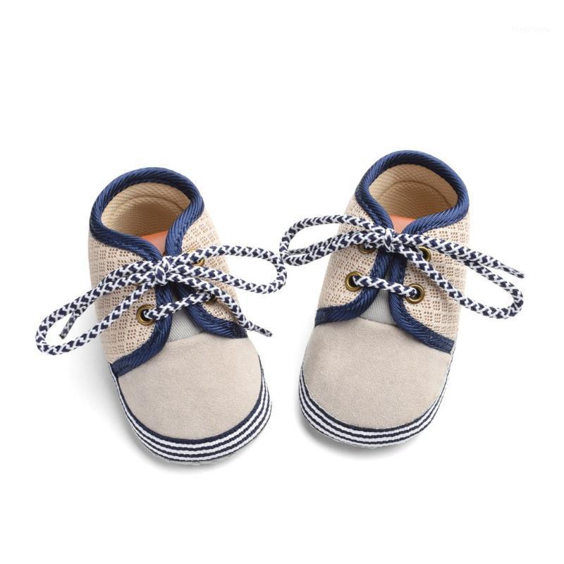 

OUTAD Newborn Baby Shoes Infant Kids first walkers Toolder Soft Bottom Anti-Slip Lace-up Baby Boys Girls Shoes Prewalker 3-15 M1, Silver