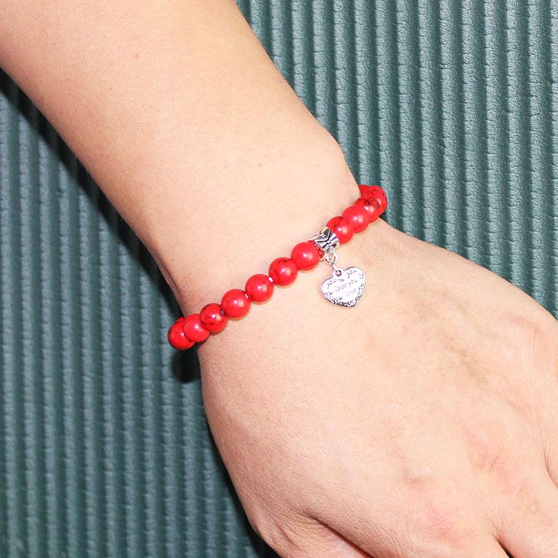 

Newest Fashion Women Bracelets Natural Stone Beads Bracelet Charm Female Blue Turquoises Women Yoga BanglesJewelry birthday gift