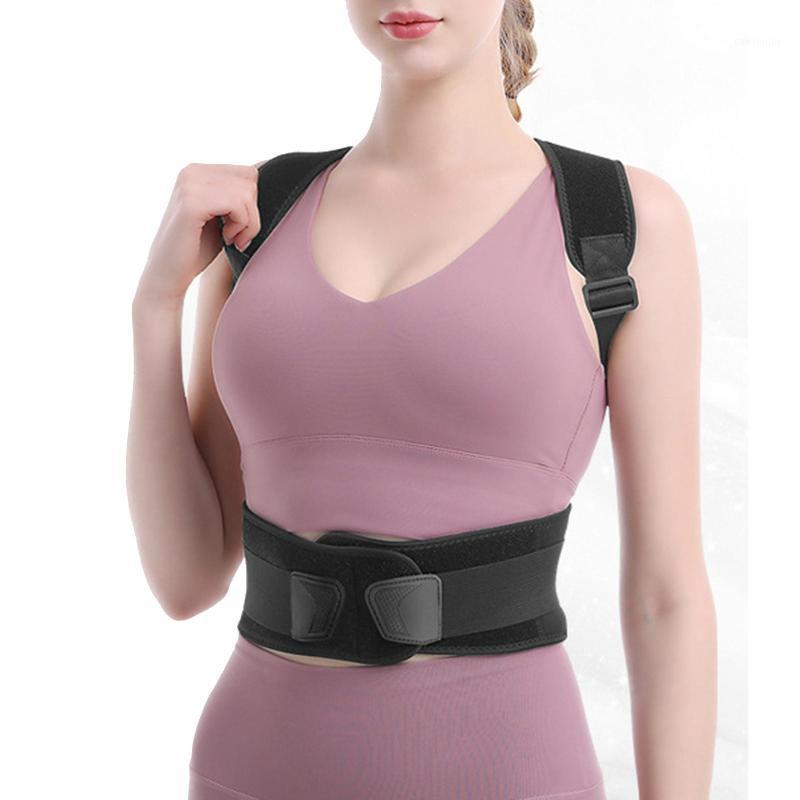 

Brace Support Belt Adjustable Back Posture Corrector Clavicle Spine Back Shoulder Lumbar Posture Correction Body Shaper1, Black