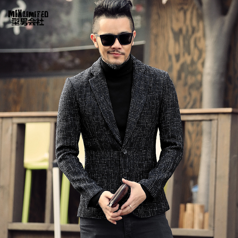 

2021 The New Men's Suit Jacket, Suits, Blazers, Casual Spring and Fall Suits. Uffz, Black color mix