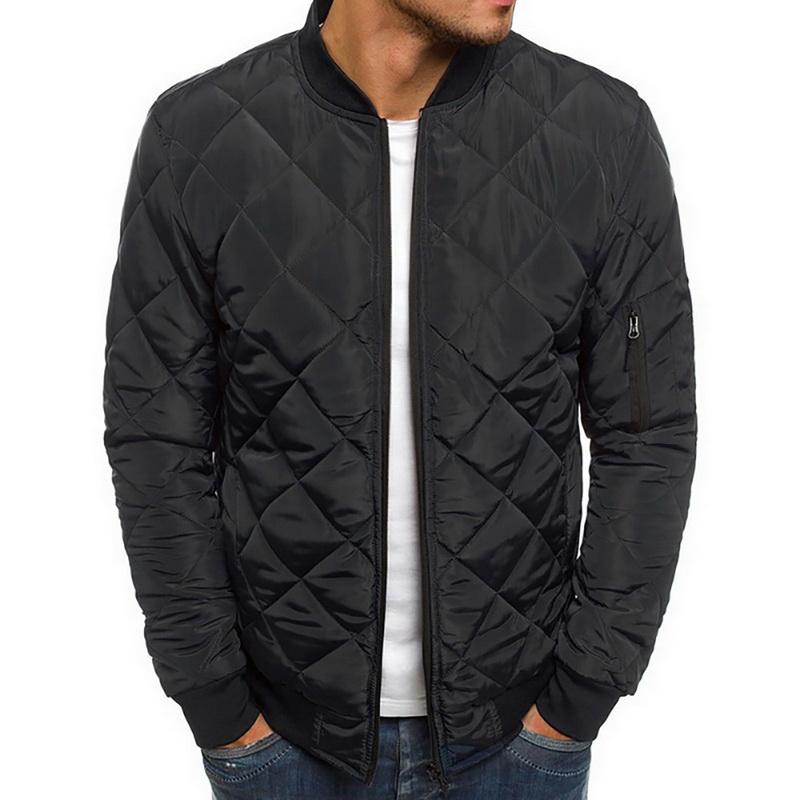 

New Fashion Men's Jacket And Coats Lightweight Windproof Warm Packable Jacket Solid Warm Men Lightweight Jackets Plus Size 2XL