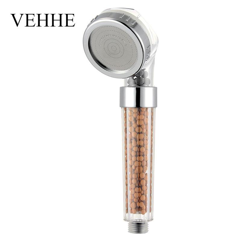 

VEHHE massage spa shower Anion fliter high pressure shower head health water therapy water saving rianfall heads VE009