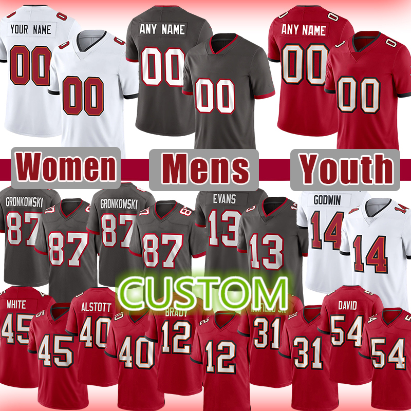 

Mike Alstott Football custom Jersey Lavonte David Joe Mixon Anthony Munoz Antoine Winfield Jr. Simms Vea Men Youth Women Brooks Evan Engram, Women(size s-xxl)-haidao