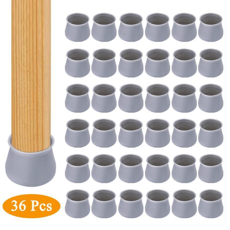 

36Pcs Round Silicone Table Chair Feet Cover Floor Protector Furniture Feet Anti-Scratch Protective Pad Anti-Slip Chair Leg Caps1, 02