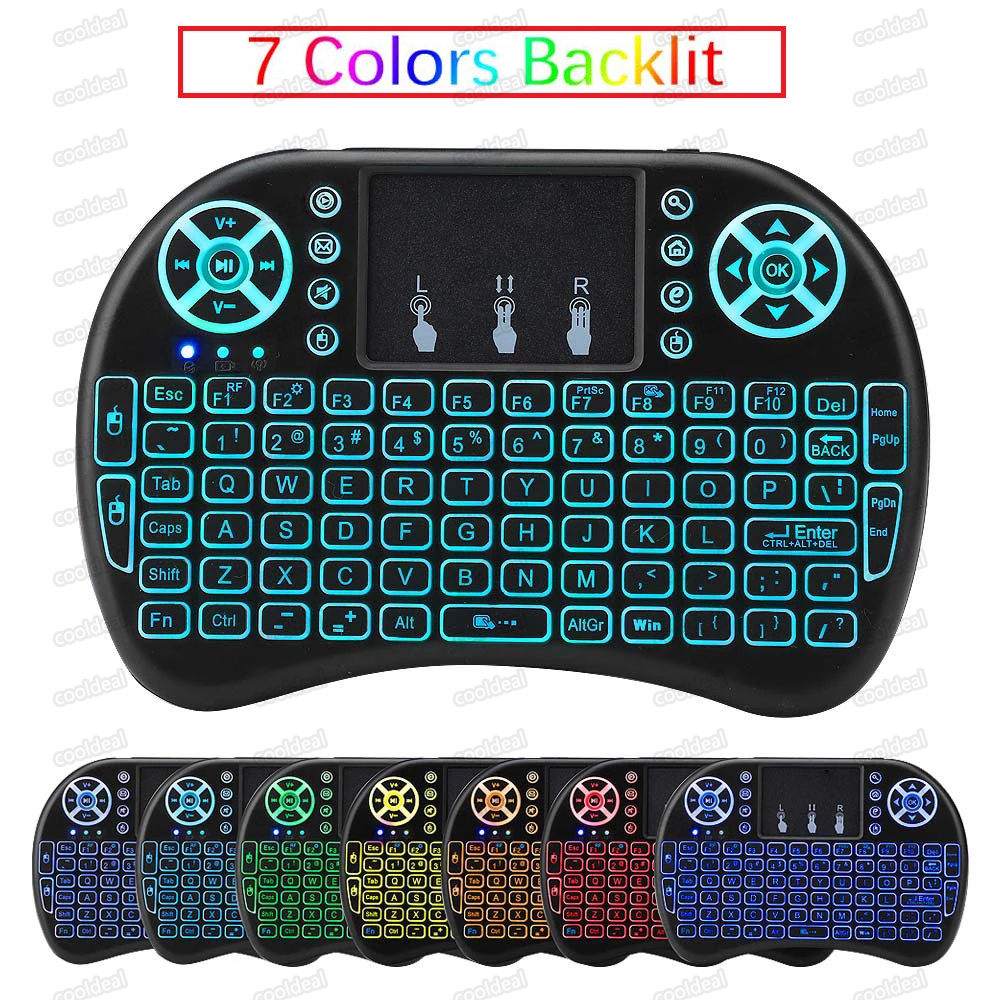 

Wireless Mouse 2.4G Fly Air Mouse For Android Tv Box Tablet Mini Keyboard Remote Control 7 colour change Wireless Keyboard Air Mouse