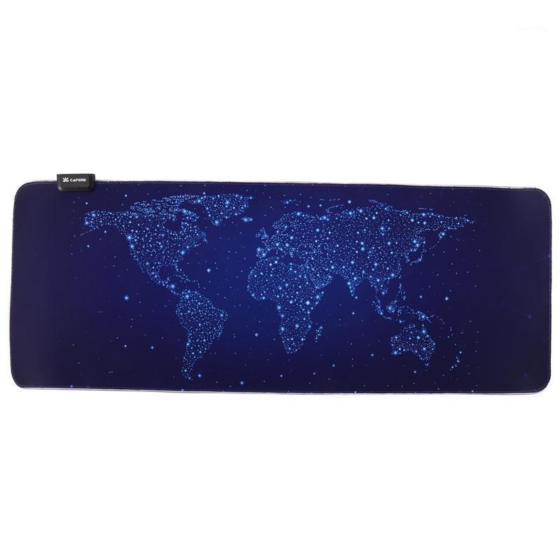 

with Typeface Large LED Illuminated Keyboard Pad RGB Gaming Mouse Pad Rubber Bottom Hemming Game Colorful Lighting Effects Power1