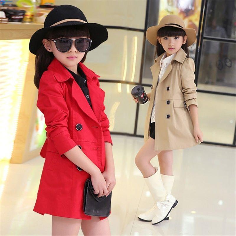 

Spring Autumn Jacket For Girls Coat Teenage Children Outerwear Girls Clothes Raincoat Windbreaker 4 6 8 10 12 14 Year, As picture