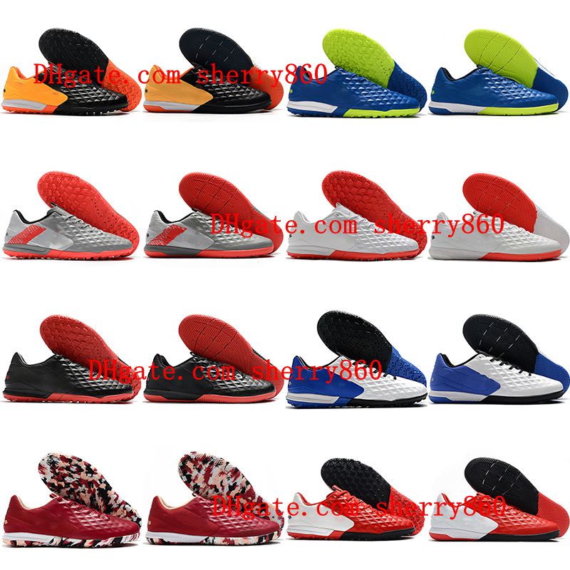 

2021 soccer shoes quality mens Tiempo Lunar Legend VIII Pro IC TF indoor turf cleats football boots scarpe calcio, As picture 9