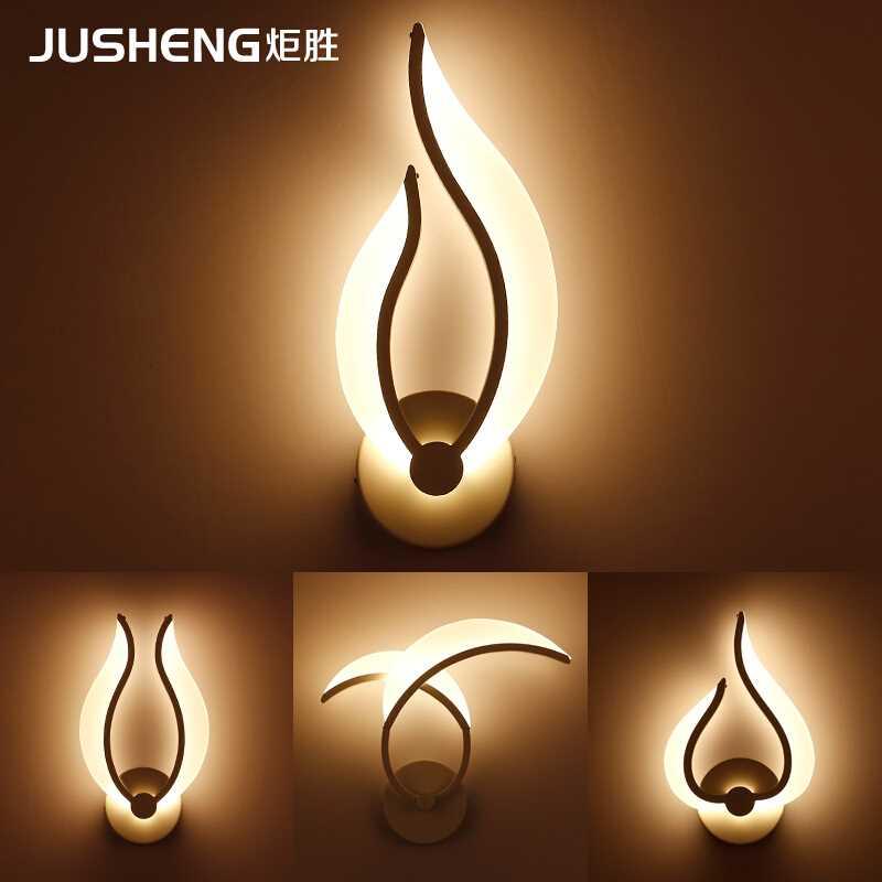 

Modern LED Wall Lamp For Bathroom Bedroom Wall Sconce White Indoor Lighting Lamp AC100-265V LED Light Indoor Lighting