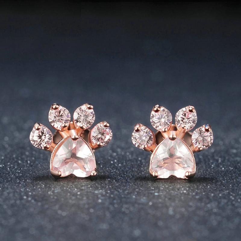 

Fashion Cute Cat Earrings for Women Micro-inlaid Zircon Luxury Creative Design High Quality Jewelry Wedding Party Gift