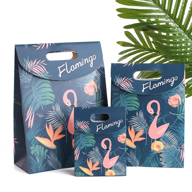 

Cartoon animal Flamingo paper Cookies chocolate Candy box Gift Bags Wedding birthday baby shower new year Decoration package