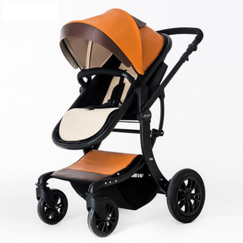 

High-view Baby Stroller Can Sit on Flat Lay Light Folding Absorber Large Newborn Sleeping Basket 0-3 Years Old Strollers