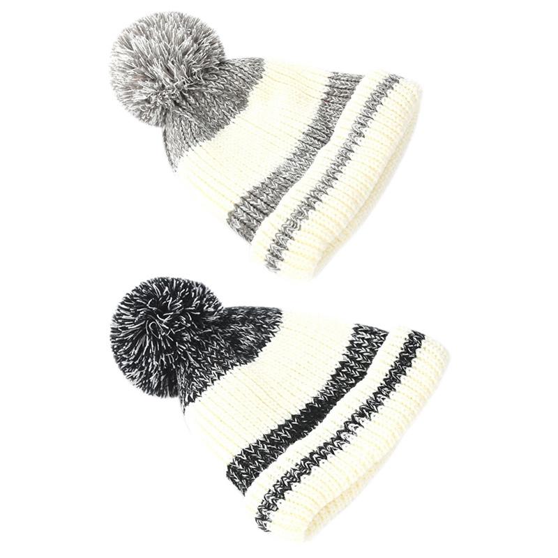 

Women's Winter Knit Hat Thickened Windproof Hat Warm Lining Fashion Warm, White