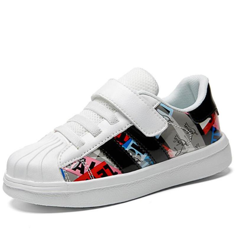 

High Quality Running Kids Small White Shoes Flats Chaussure Street Dance Style Children's Sneakers Boys Basketball Sports Shoes, White 1917