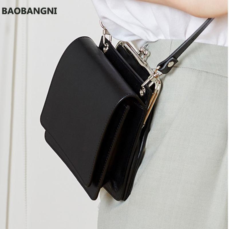 

Fashion clip shell women crossbody bags designer female shoulder messenger bag luxury pu leather small square purses lady, Black