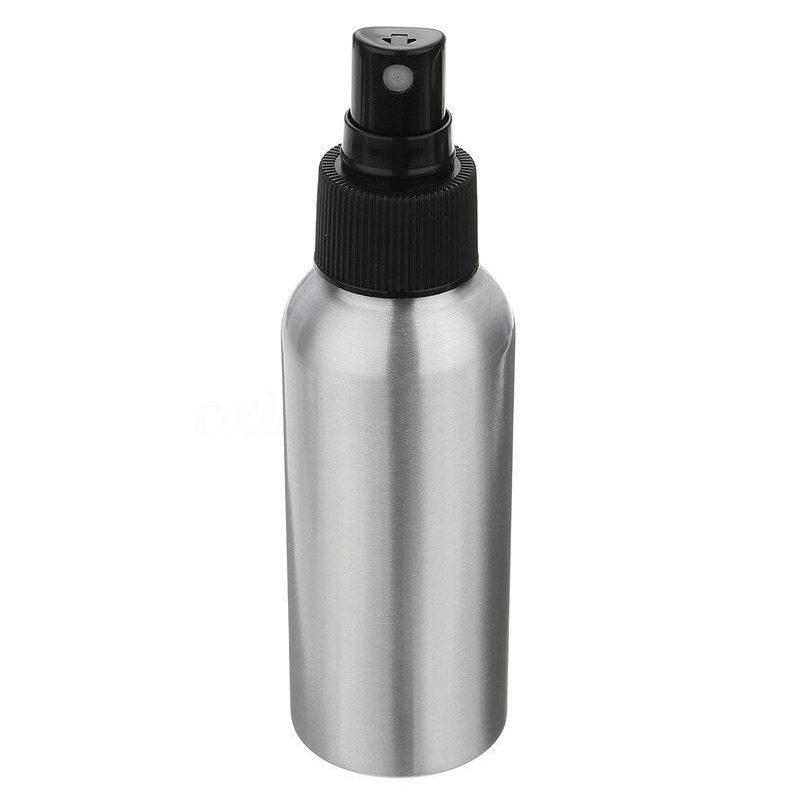 

2PCS 100mL Aluminum Mist Spray Refillable Empty Bottle Perfume Atomizer Silver