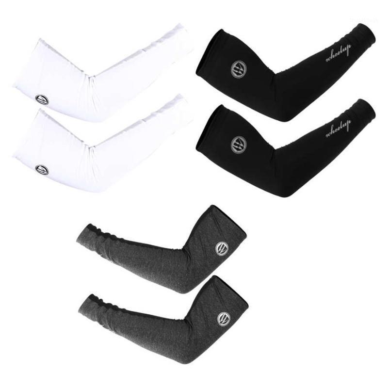 

1Pair Cycling Arm Sleeves UV Protection Summer Sports Arm Warmers Sleeve Outdoor Riding Basketball Sunscreen Sleeves1, White