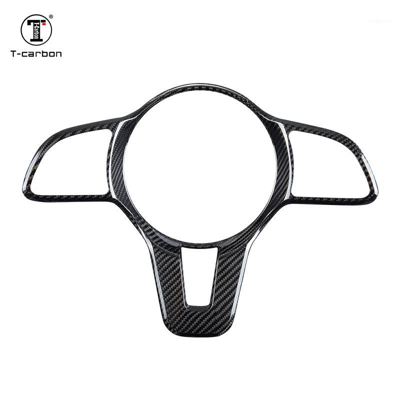 

T-carbon carbon fiber steering wheel trim steering cover for C260L EQC4001