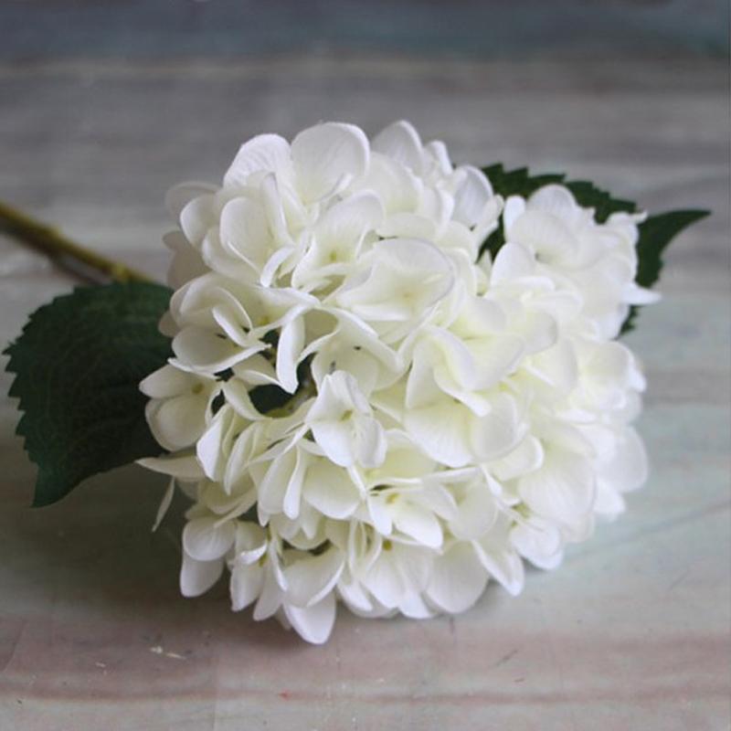 

Artificial Flowers Silk Hydrangea High Quality Plastic Flower Home Decoration DIY Wedding Fake Flower Wall Wreath Accessories